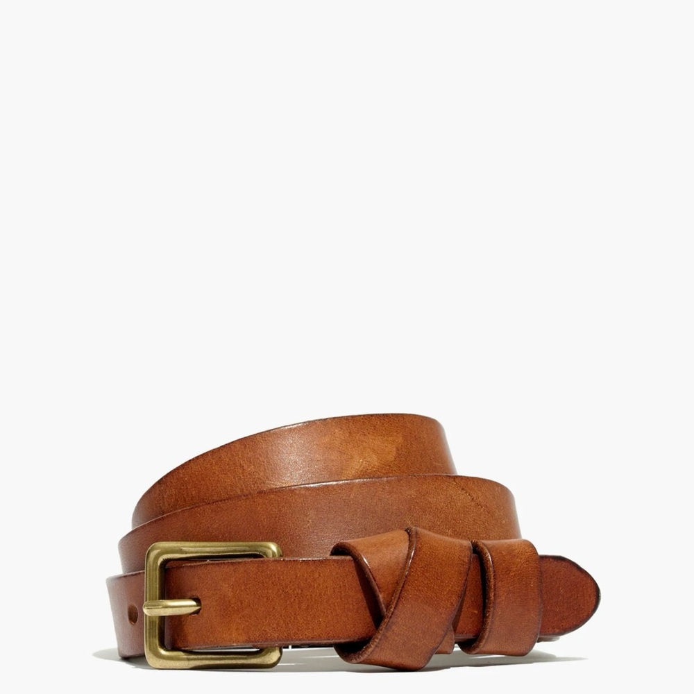 Madewell Leather Crisscross Skinny Belt